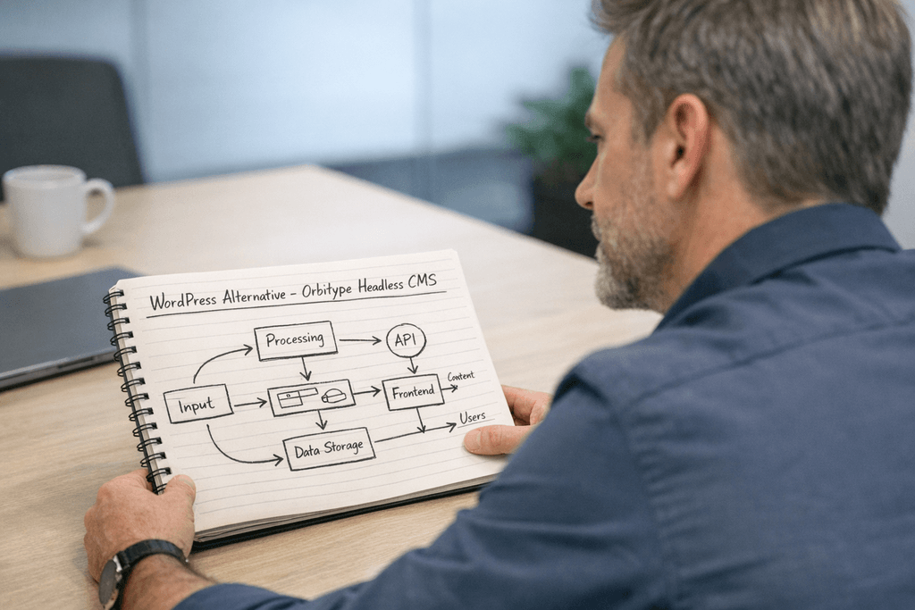 WordPress Alternative - Orbitype Headless CMS