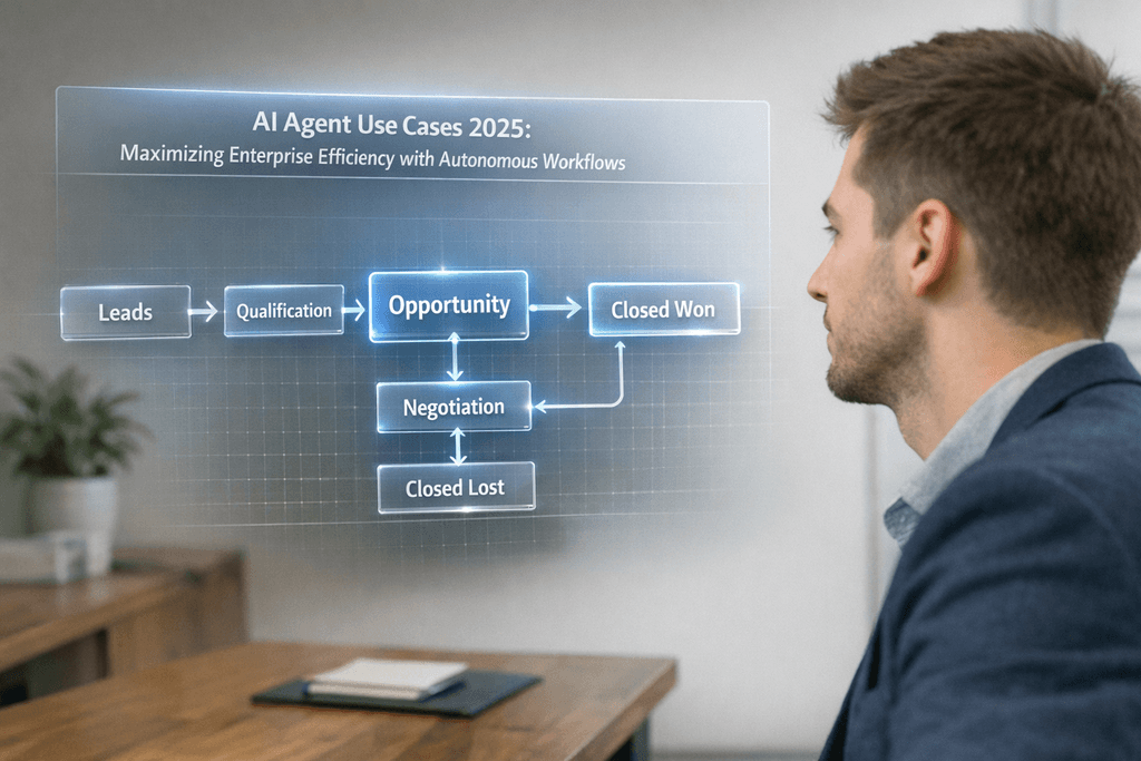 Featured image for AI Agent Use Cases 2025: Maximizing Enterprise Efficiency with Autonomous Workflows
